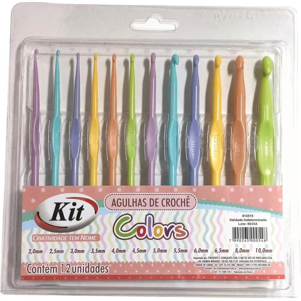 Agulha Para Croche Kit C/12 Unidades Kit (Blister) - imagem 3