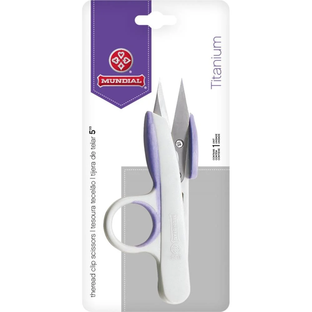Tesoura Costura Tecelao Titanium Cz/Ll 12Cm Mundial (Unidade) - imagem 4