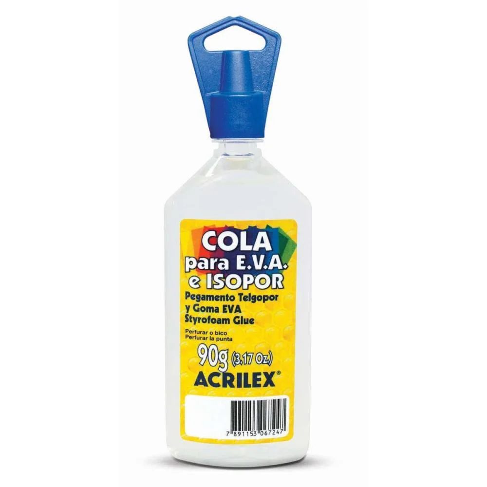 Cola Para Isopor Isopor E Eva 90G Acrilex (Pct.c/03) - imagem 3