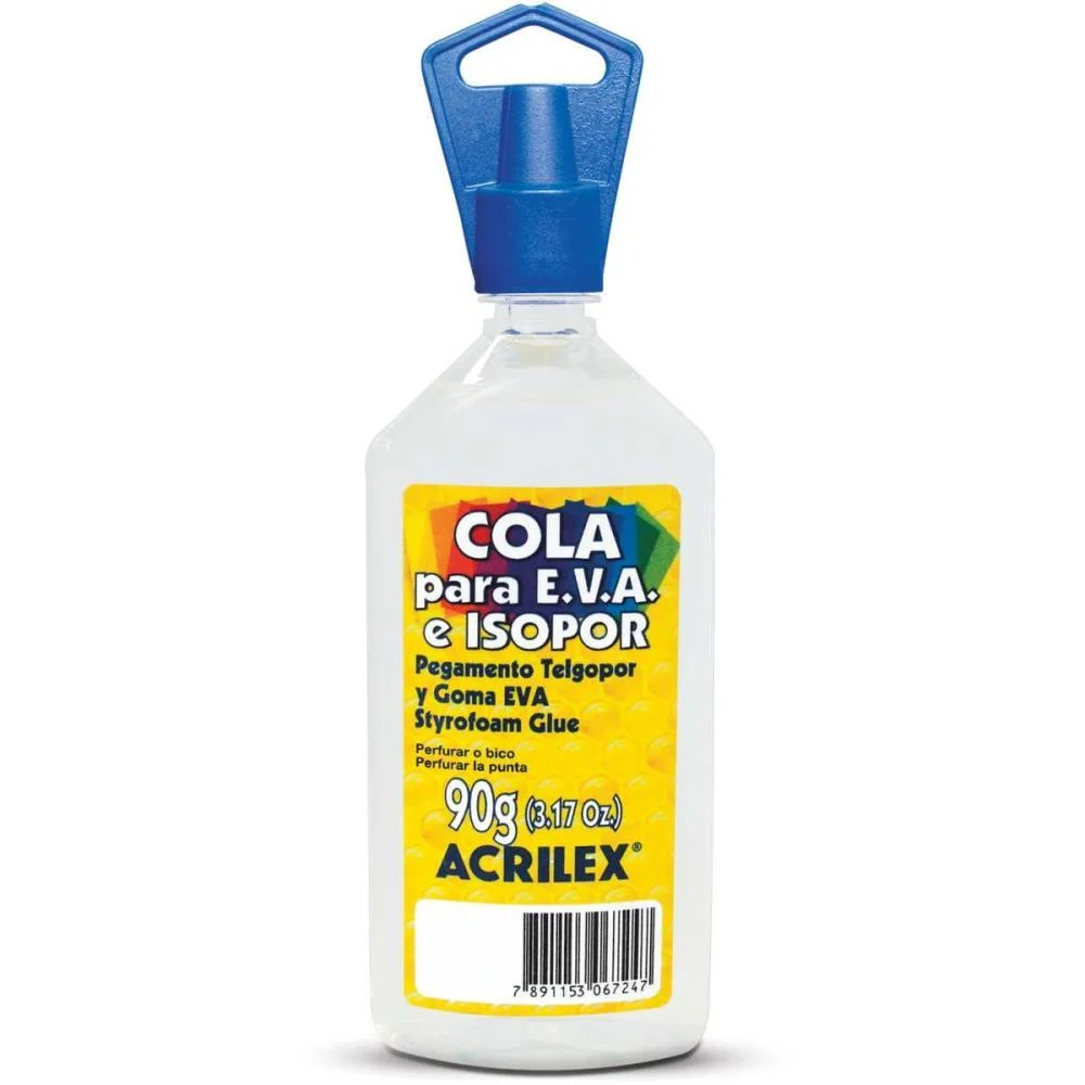 Cola Para Isopor Isopor E Eva 90G Acrilex (Pct.c/03) - imagem 4