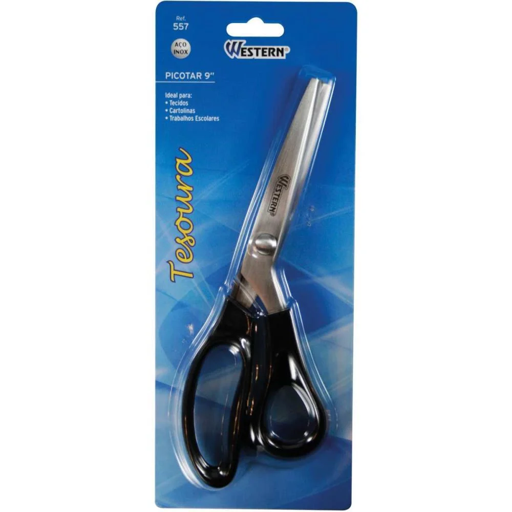 Tesoura Artesanal Picotar Aco Inox 9Pol. Western (Unidade) - imagem 3