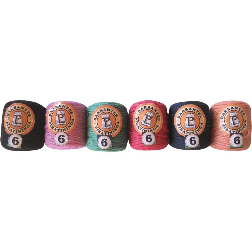 Barbante Colorido 50G 6 Fios Rolo 52M Color Textil Piratininga (Pct.c/06) - imagem 2