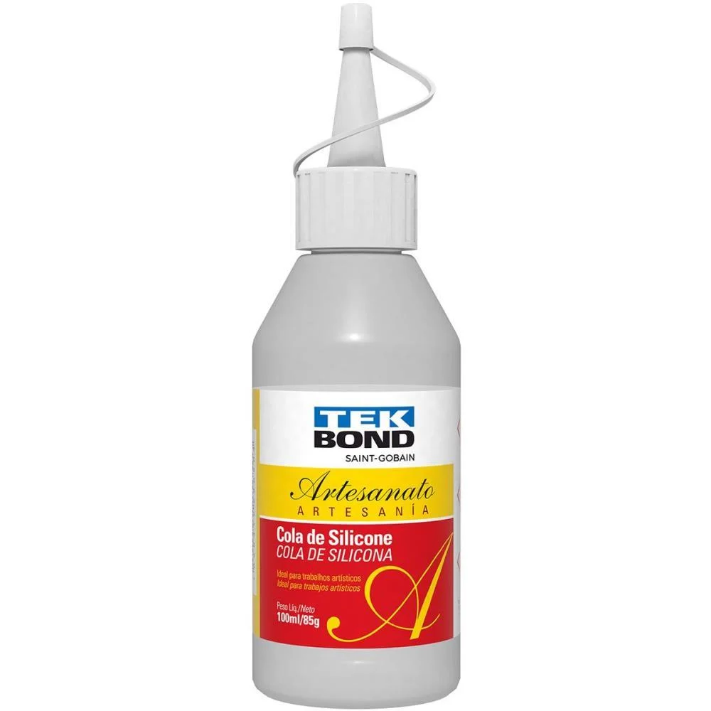 Cola Para Artesanato Silicone Liquido 85G/100Ml. Tekbond (Cx.c/12) - imagem 2