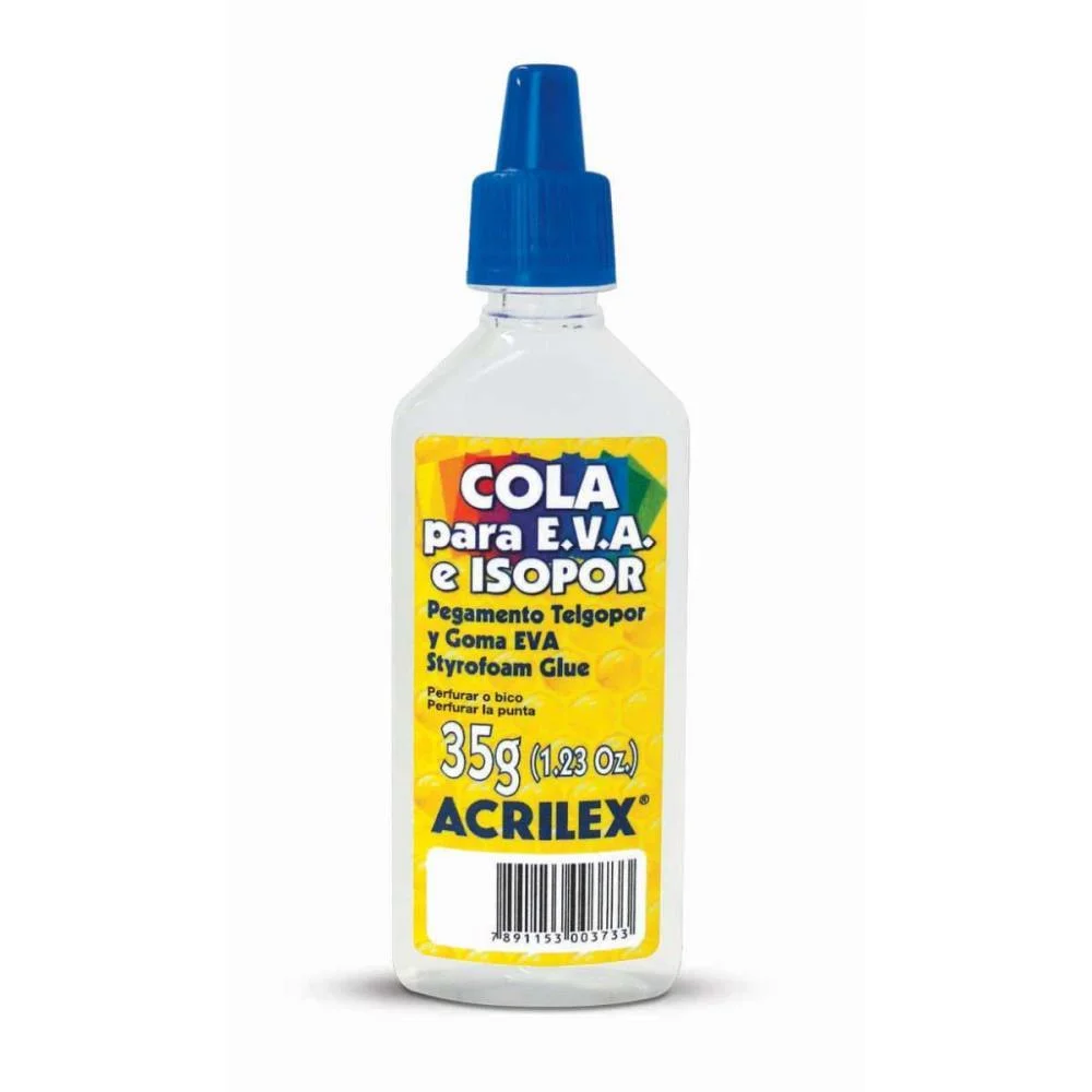 Cola Para Isopor Isopor E Eva 35G Acrilex (Pct.c/12) - imagem 3