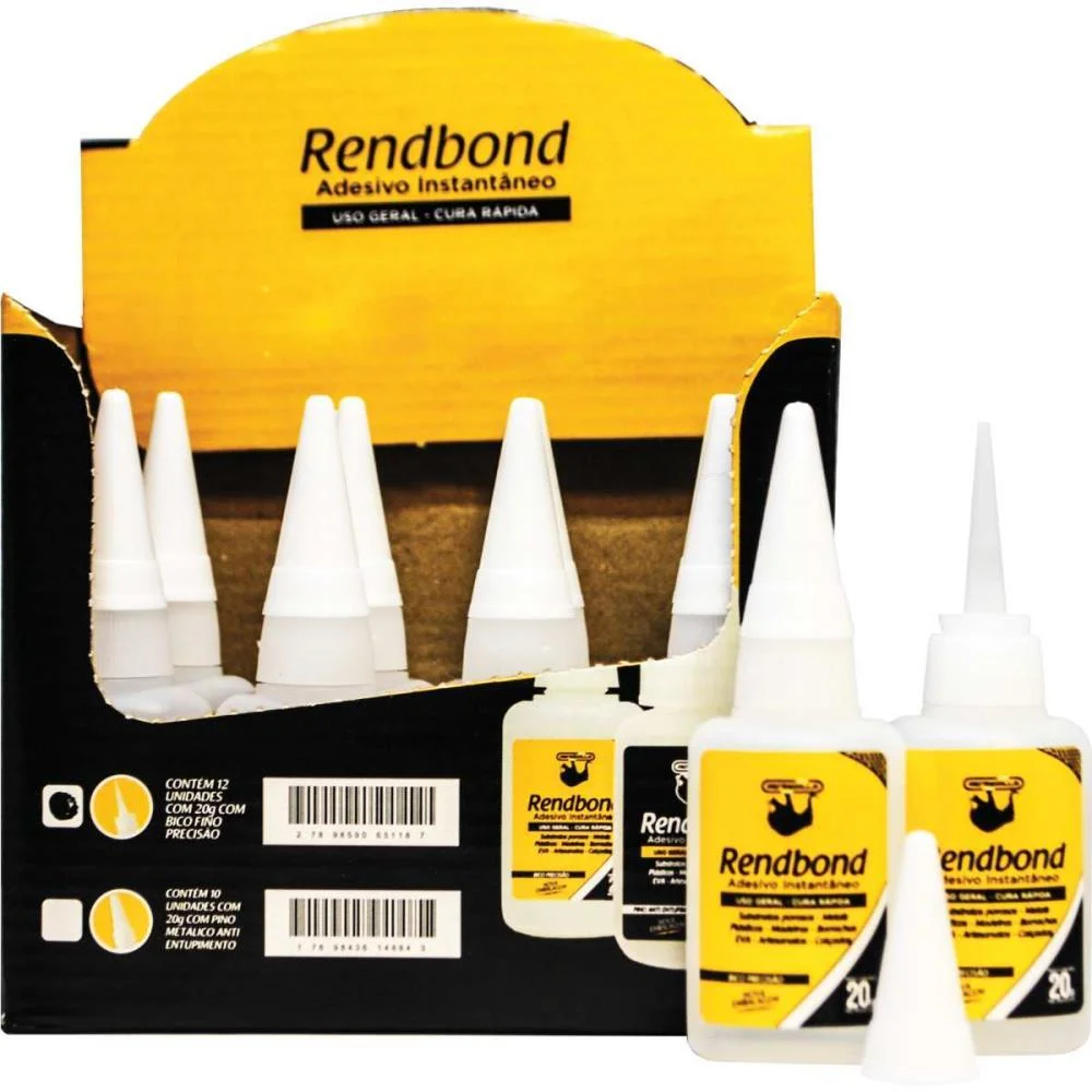 Cola Adesivo Instantaneo Rendbond 01 20Grs. Rendicolla (Unidade) - imagem 4