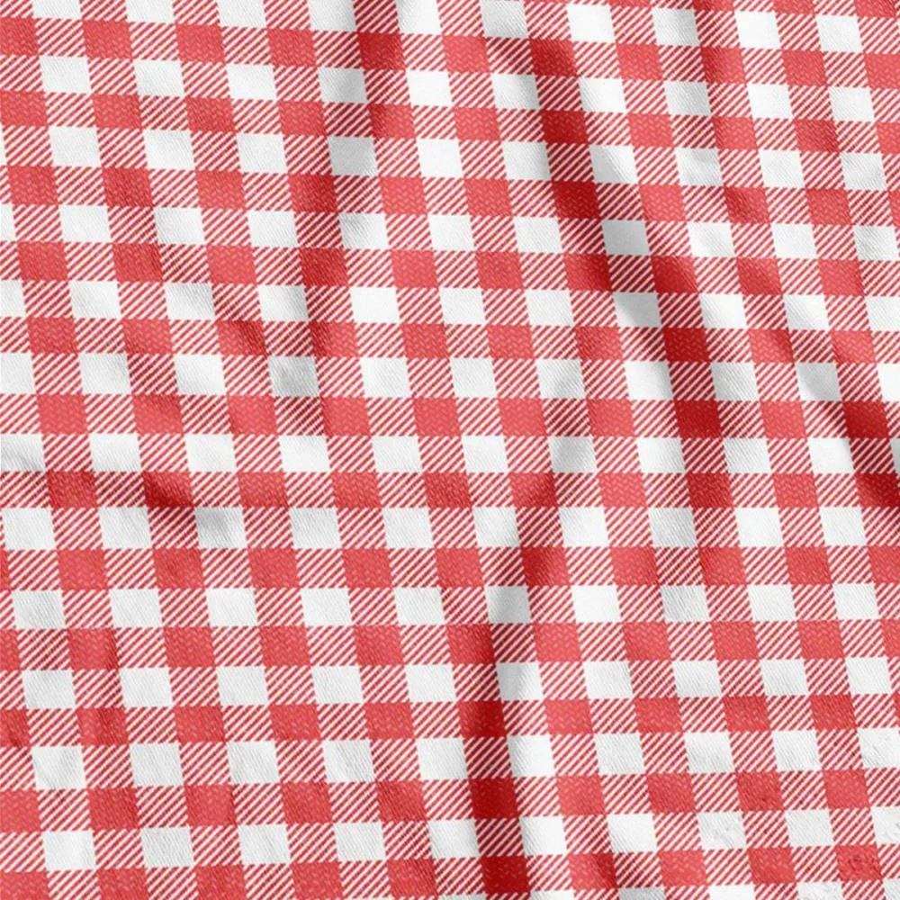 Tnt Estampado 1,40M 40G Xadrez Branco/Vermelho Supper (Rl-25Mts) - imagem 2