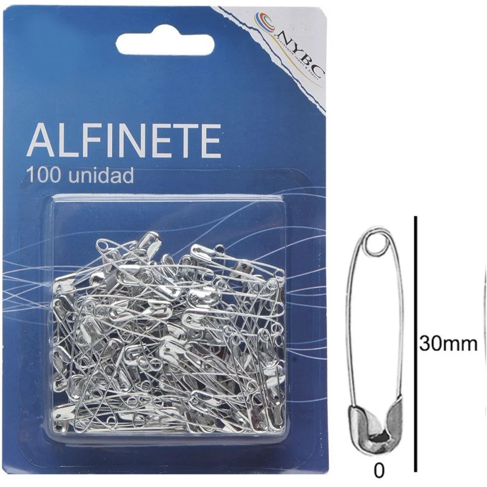 Alfinete Seguranca N.0 Prata C/100Unid. Nybc (Pct.c/06) - imagem 3