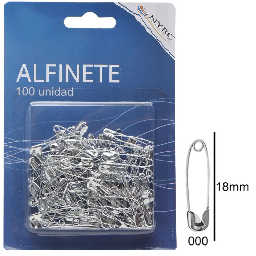 Alfinete Seguranca N.000 Prata C/100Unid. Nybc (Pct.c/06) - imagem 2