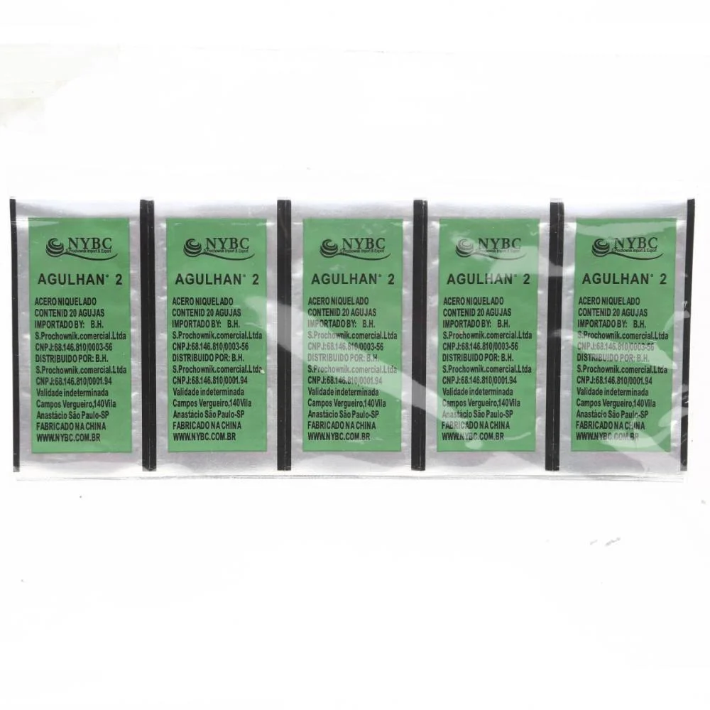 Agulha De Mao N.2 Niquelado C/20Unid. Nybc (Pct.c/05) - imagem 4