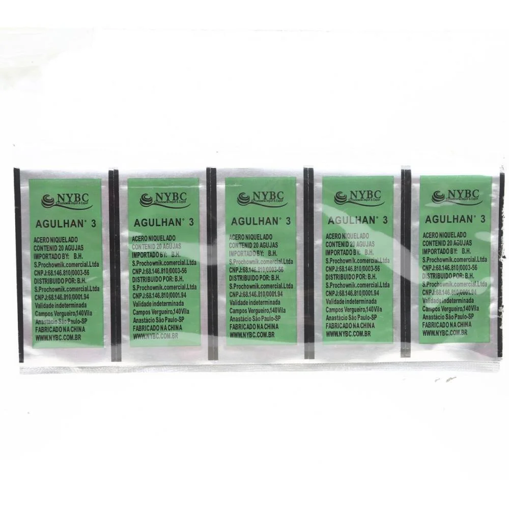 Agulha De Mao N.3 Niquelado C/20Unid. Nybc (Pct.c/05) - imagem 4