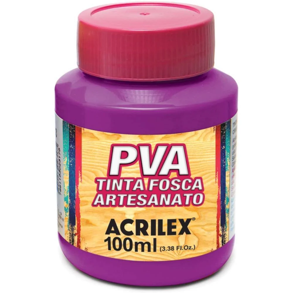 Tinta Pva 100Ml. Magenta Acrilex (Pct.c/06) - imagem 2