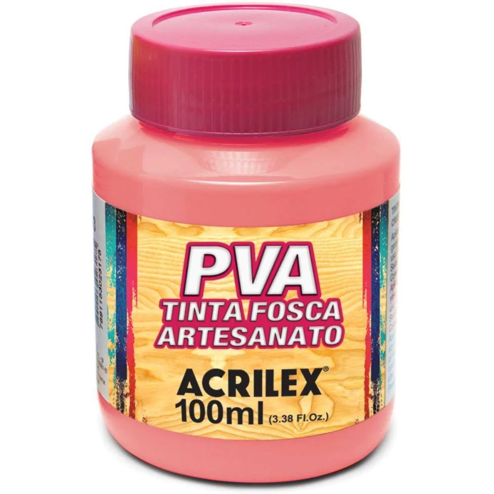 Tinta Pva 100Ml. Rosa Cha Acrilex (Pct.c/06) - imagem 3