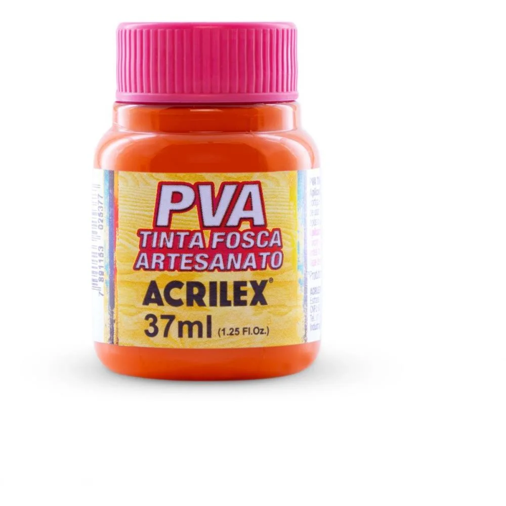 Tinta Pva 37Ml. Laranja Acrilex (Cx.c/12) - imagem 3