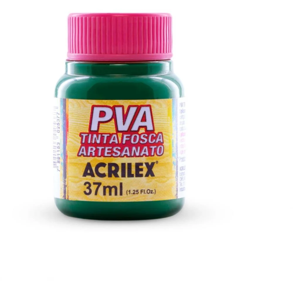 Tinta Pva 37Ml. Verde Bandeira Acrilex (Cx.c/12) - imagem 2