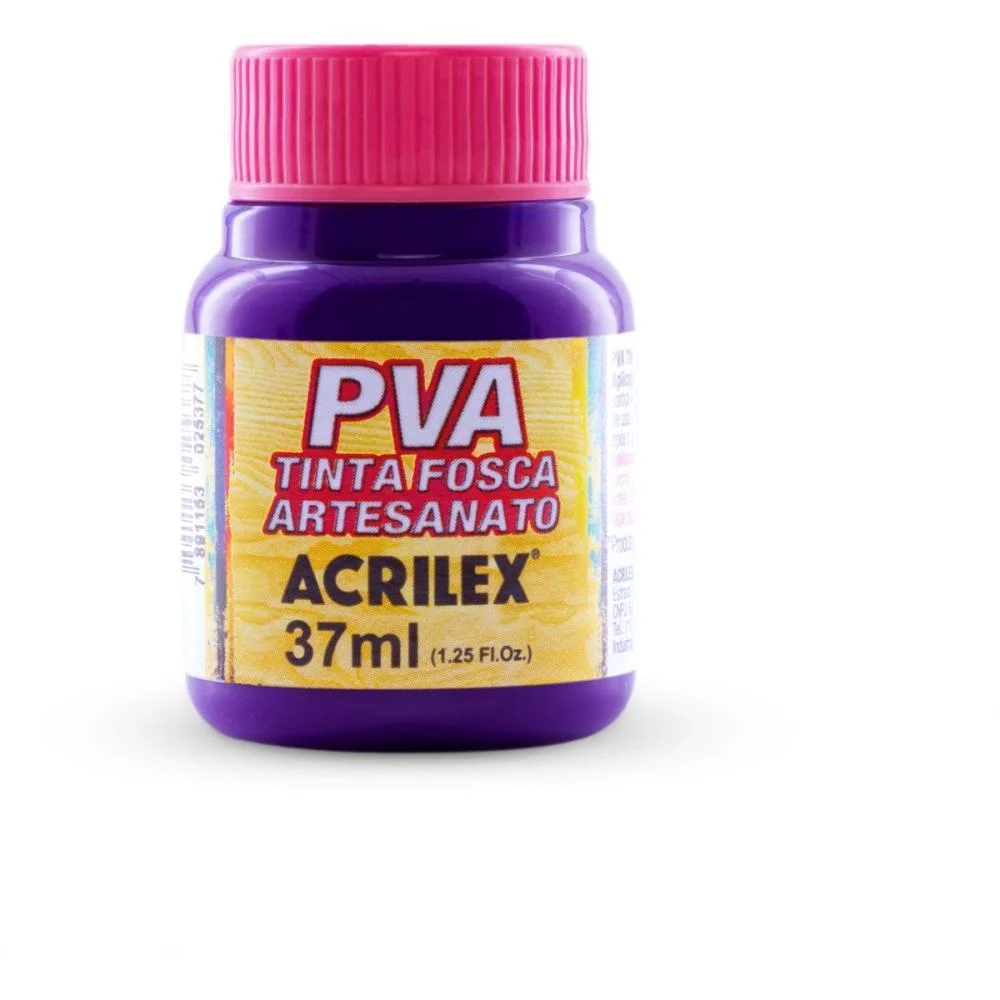 Tinta Pva 37Ml. Violeta Acrilex (Cx.c/12) - imagem 3