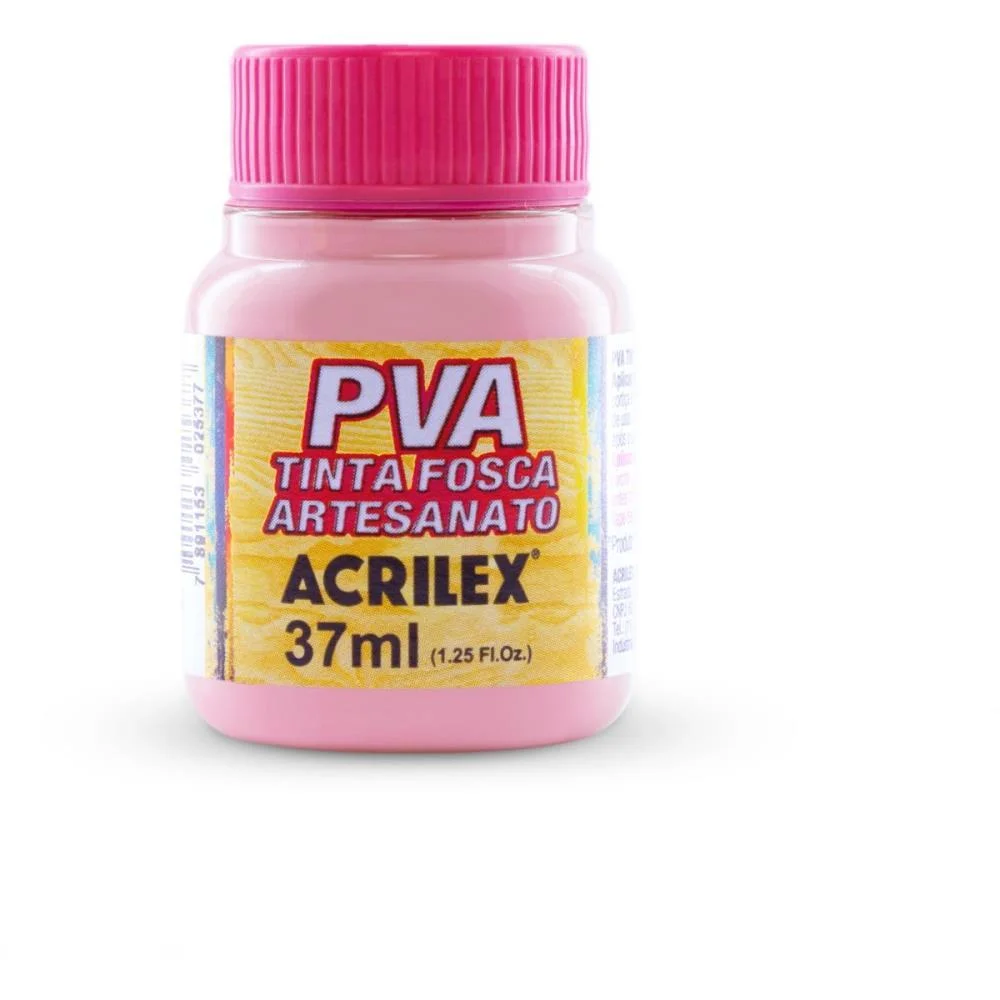 Tinta Pva 37Ml. Rosa Acrilex (Pct.c/12) - imagem 2