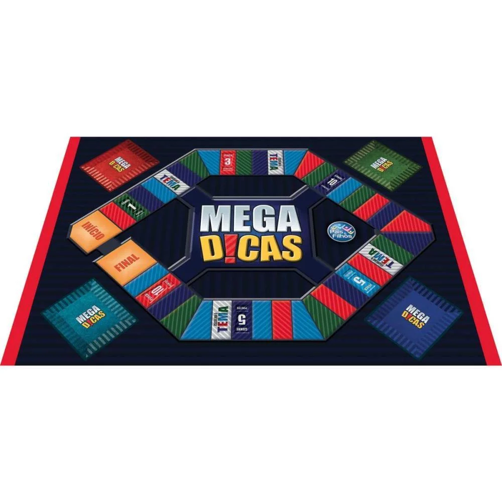 Jogo De Tabuleiro Mega Dicas Pais E Filhos (Unidade) - imagem 3