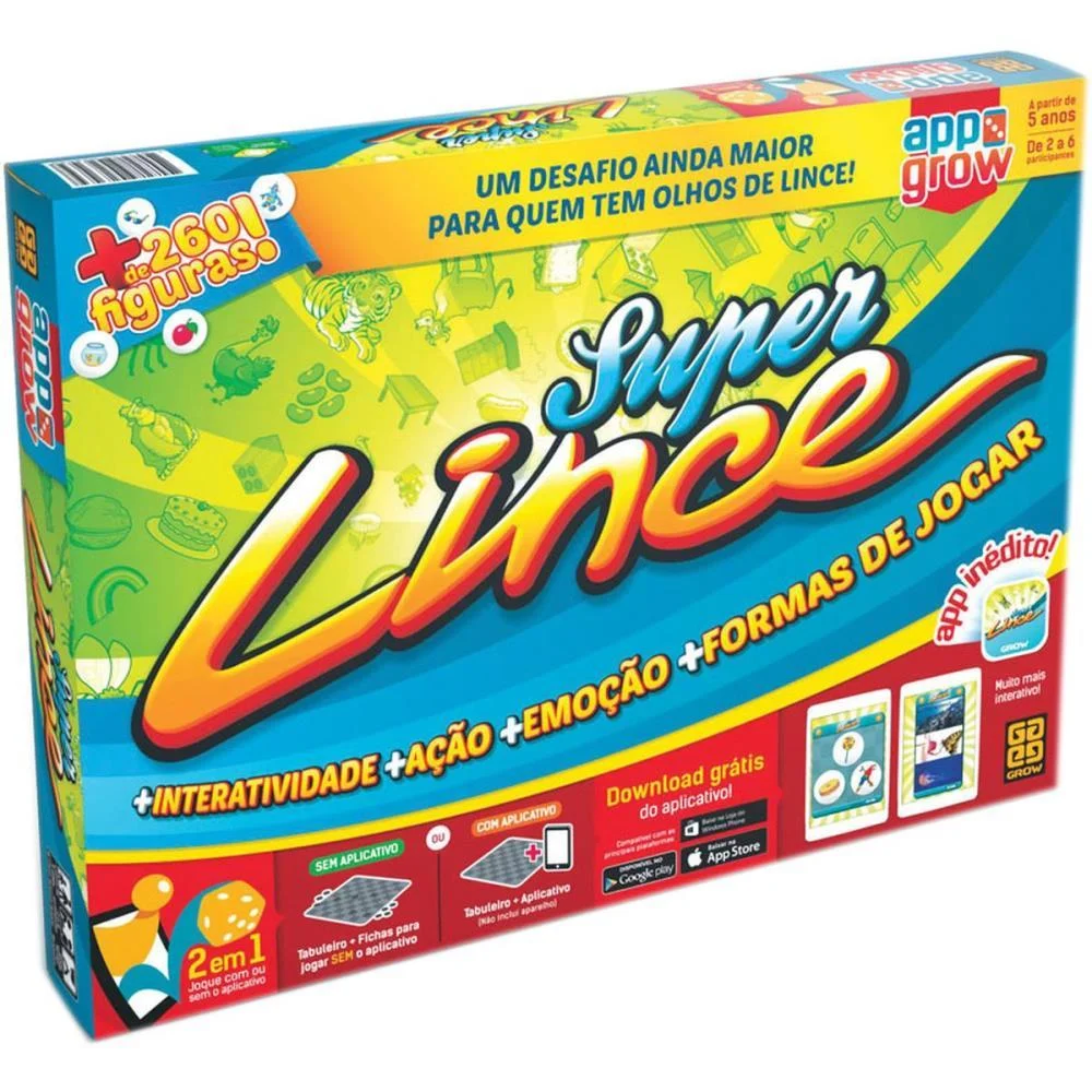 Jogo De Tabuleiro Super Lince C/Apps Grow (Unidade) - imagem 2