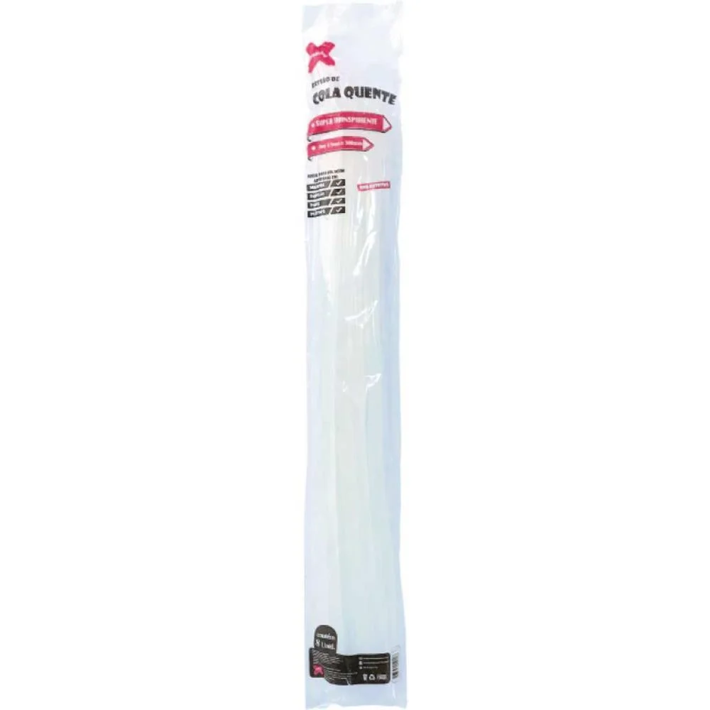 Cola Quente Refil Fina Super Transp. 7,5X300 Pro Make+ (Bl.c/08) - imagem 2