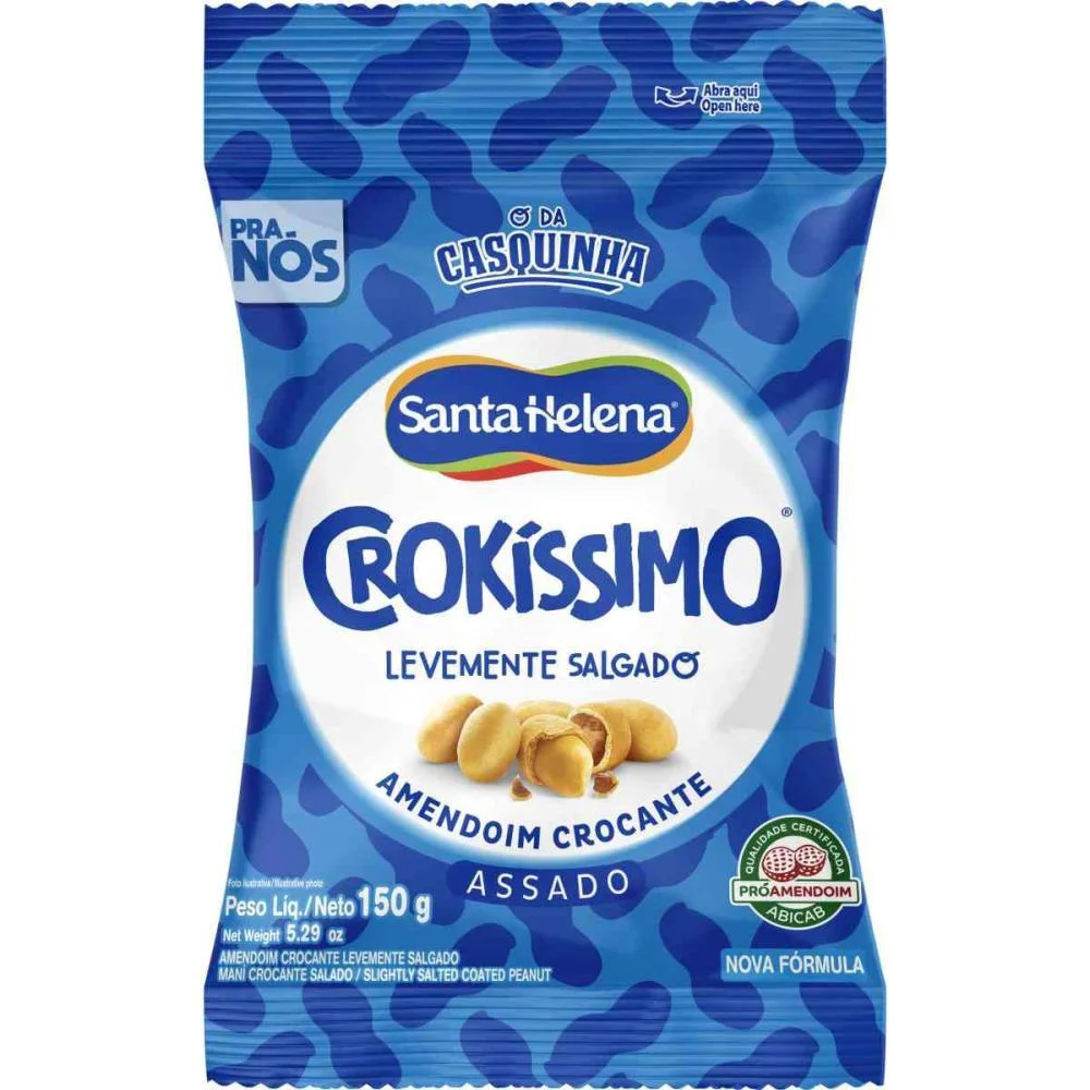 Amendoim Crokissimo Lev. Salgado 150G Santa Helena (Unidade) - imagem 3