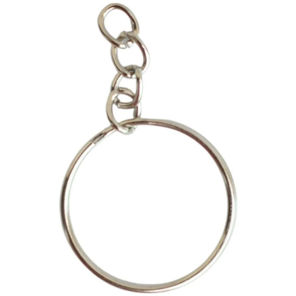 Artesanato Argola Chaveiro Corrente 25Mm Kit (Pct.c/100) - imagem 3