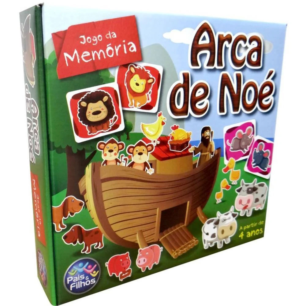 Jogo Da Memoria Arca De Noe 40 Pecas Pais E Filhos (Unidade) - imagem 6