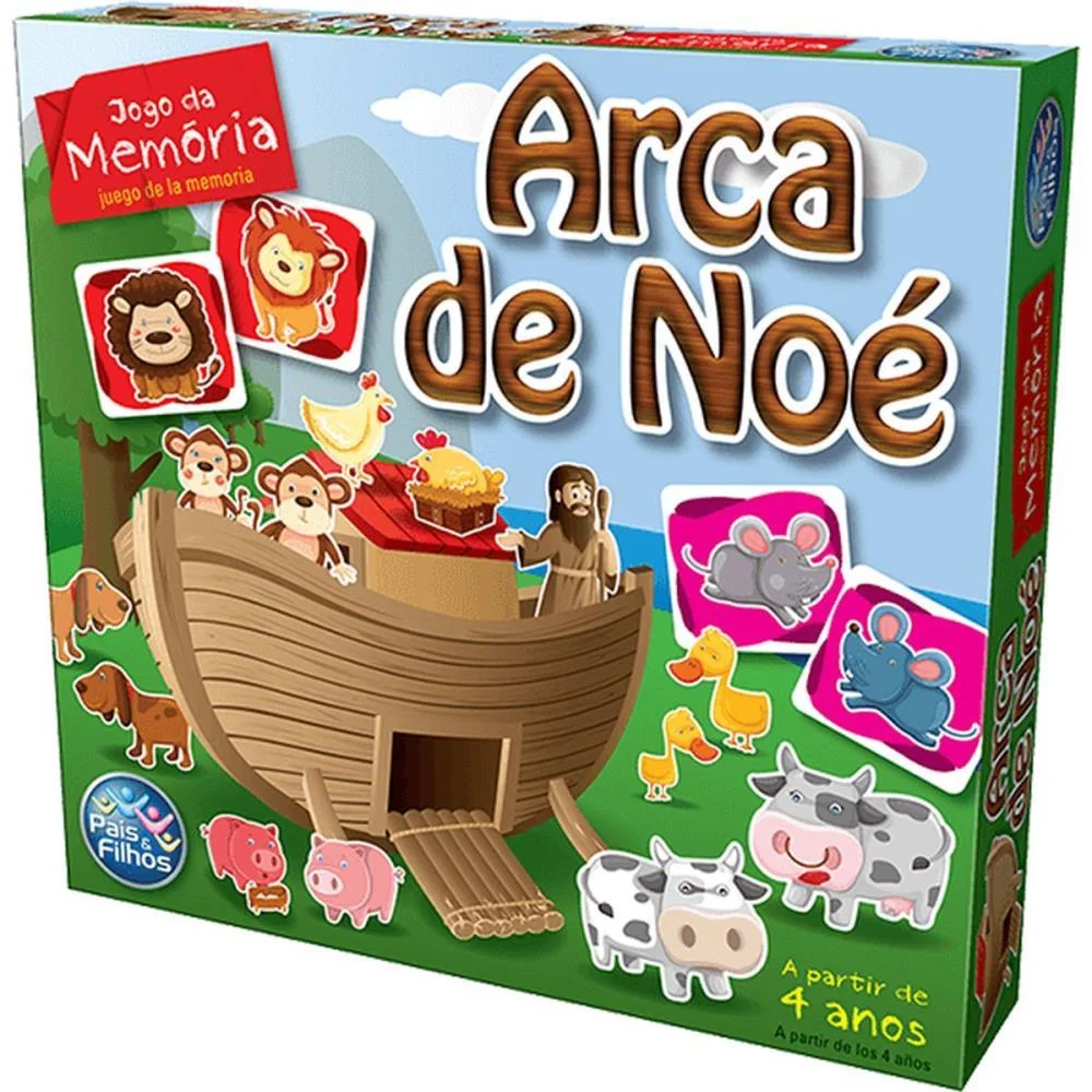 Jogo Da Memoria Arca De Noe 40 Pecas Pais E Filhos (Unidade) - imagem 10