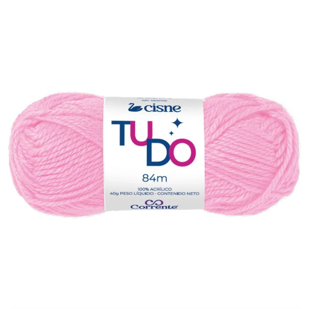 La Trico Cisne Tudo 00430 40G Rosa Bebe Coats Corrente (Pct.c/05) - imagem 3