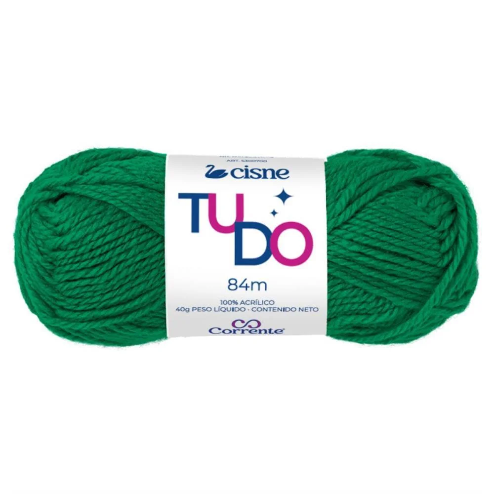 La Trico Cisne Tudo 00747 40G Verde Natal Coats Corrente (Pct.c/05) - imagem 3