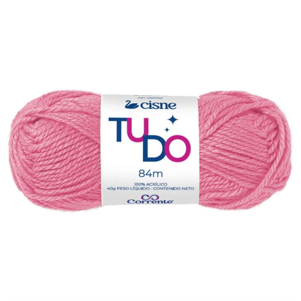 La Trico Cisne Tudo 00055 40G Rosa Chiclete Coats Corrente (Pct.c/05) - imagem 2