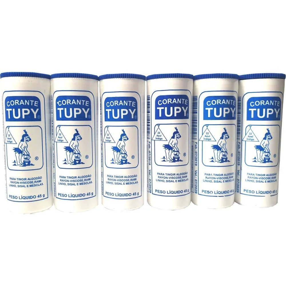Corante Em Po Azul Indigo Tupy Algodao Corantes Tupy (Pct.c/06) - imagem 3
