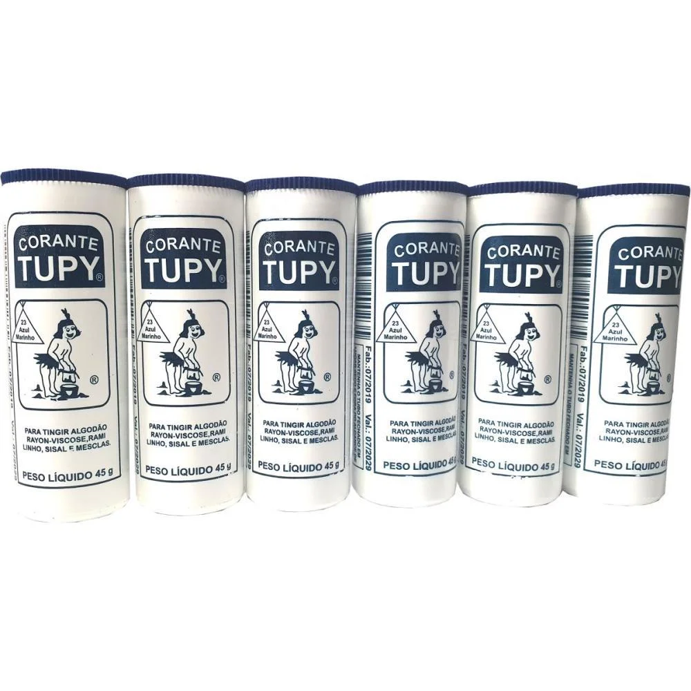 Corante Em Po Azul Marinho Tupy Algodao Corantes Tupy (Pct.c/06) - imagem 3