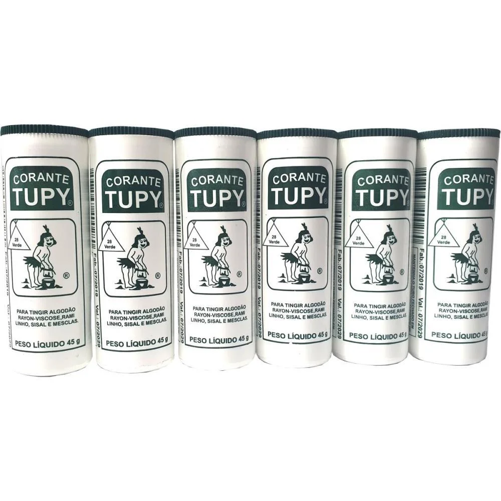 Corante Em Po Verde Tupy Algodao Corantes Tupy (Pct.c/06) - imagem 2