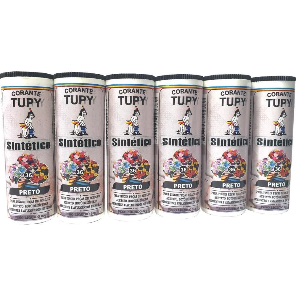 Corante Em Po Preto Tupy Sintetico Corantes Tupy (Pct.c/06) - imagem 3
