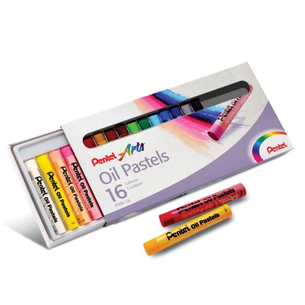 Giz Pastel Oleoso 16Cores Pentel (Estojo) - imagem 2