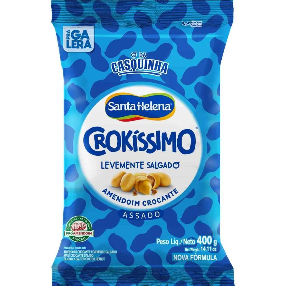 Amendoim Crokissimo Lev. Salgado 400G Santa Helena (Unidade) - imagem 2