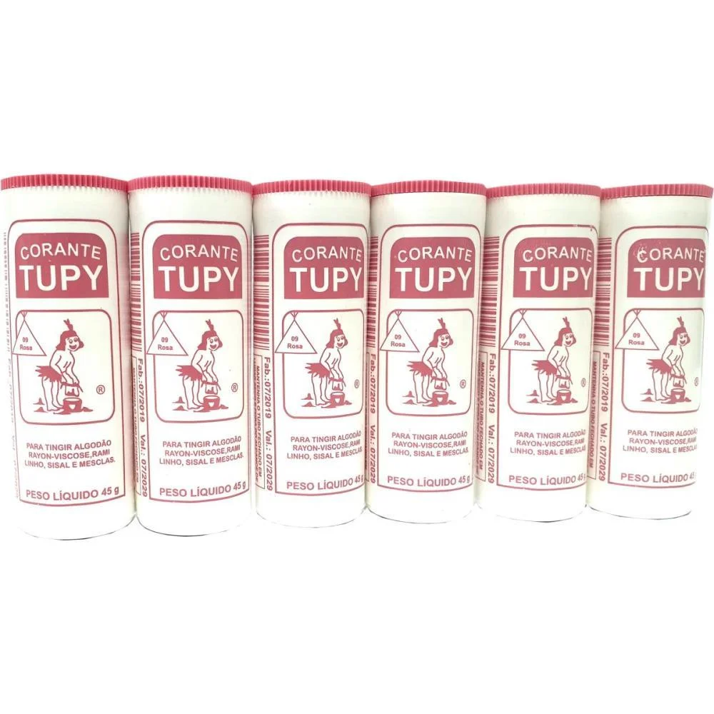 Corante Em Po Rosa Tupy Algodao Corantes Tupy (Pct.c/06) - imagem 3