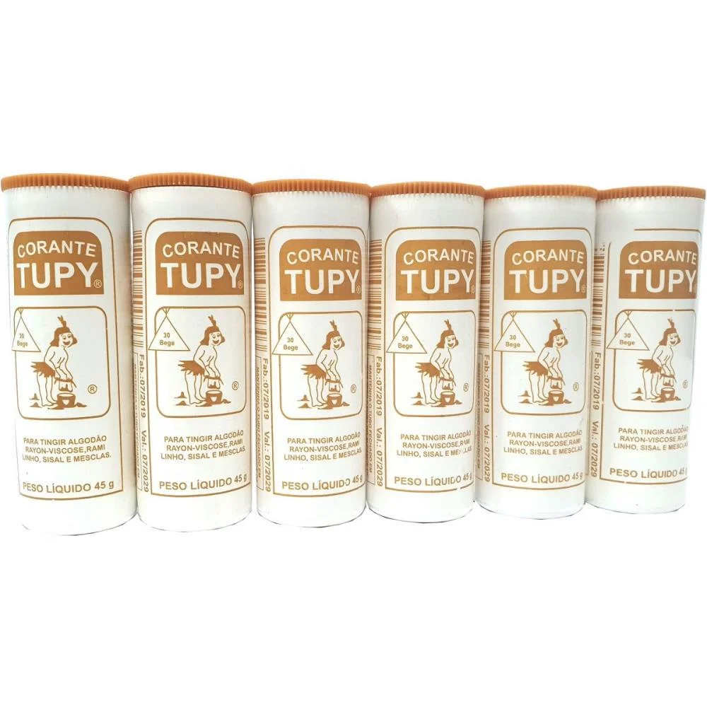 Corante Em Po Bege Tupy Algodao Corantes Tupy (Pct.c/06) - imagem 2