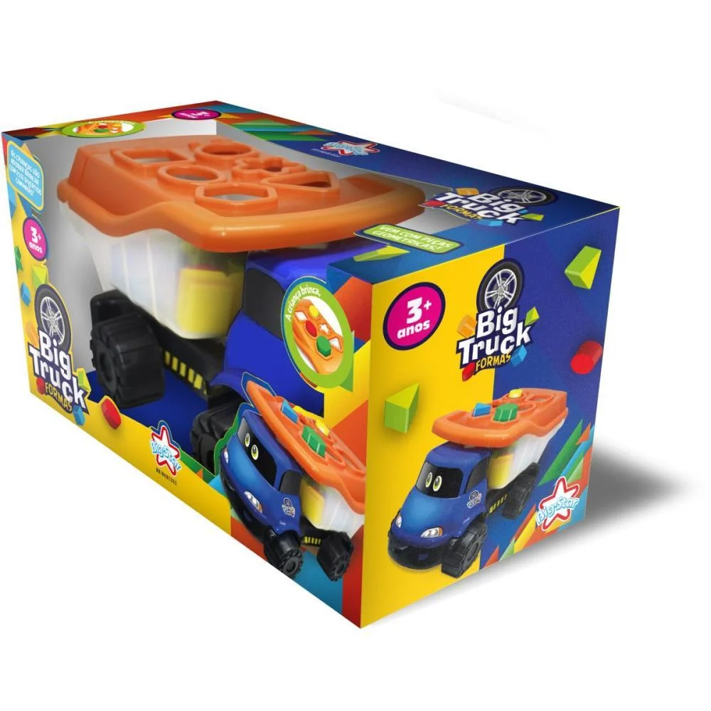 Brinquedo Educativo Big Truck Formas 6 Forminhas Big Star (Unidade) - imagem 2