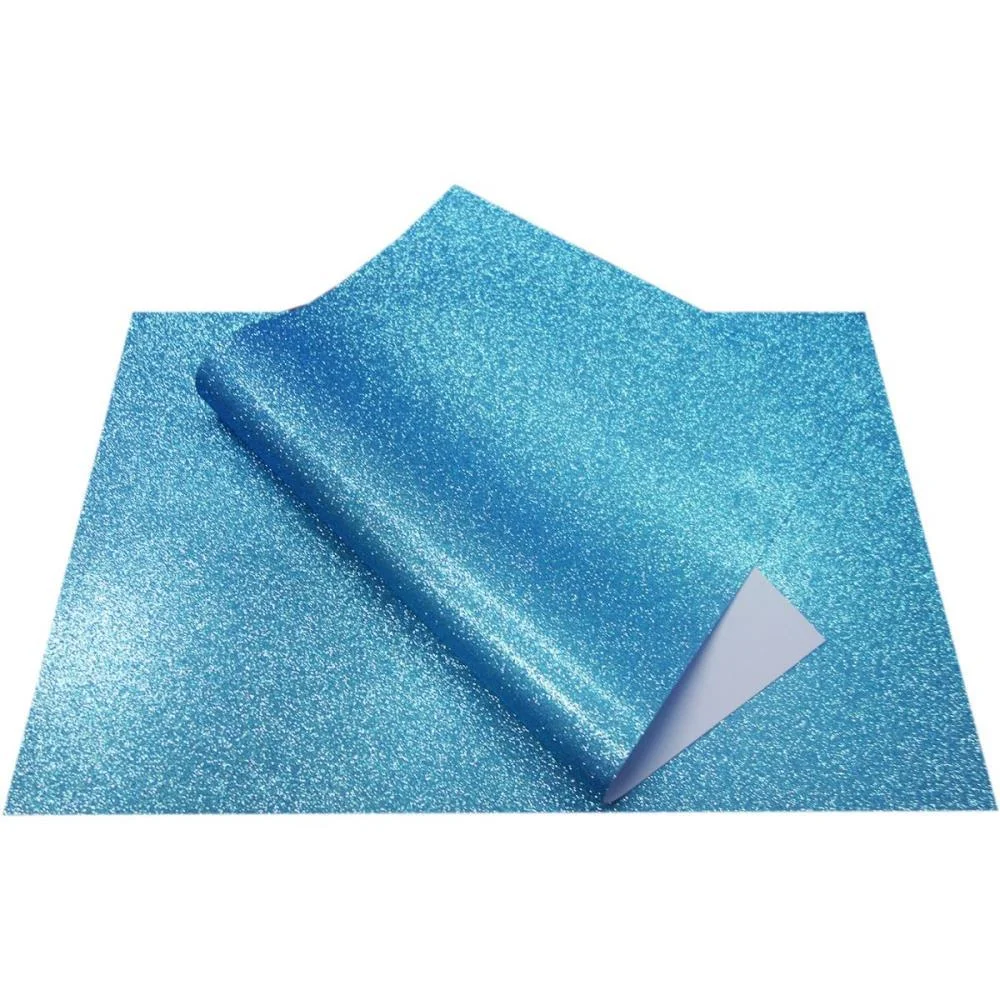 Placa Em Eva 60X40Cm Gliter Azul Claro V.m.p. (Pct.c/05) - imagem 2