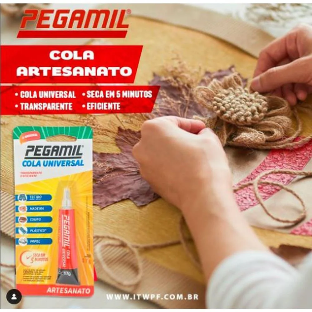 Cola Para Artesanato Universal 51G Blister Pegamil (Unidade) - imagem 4