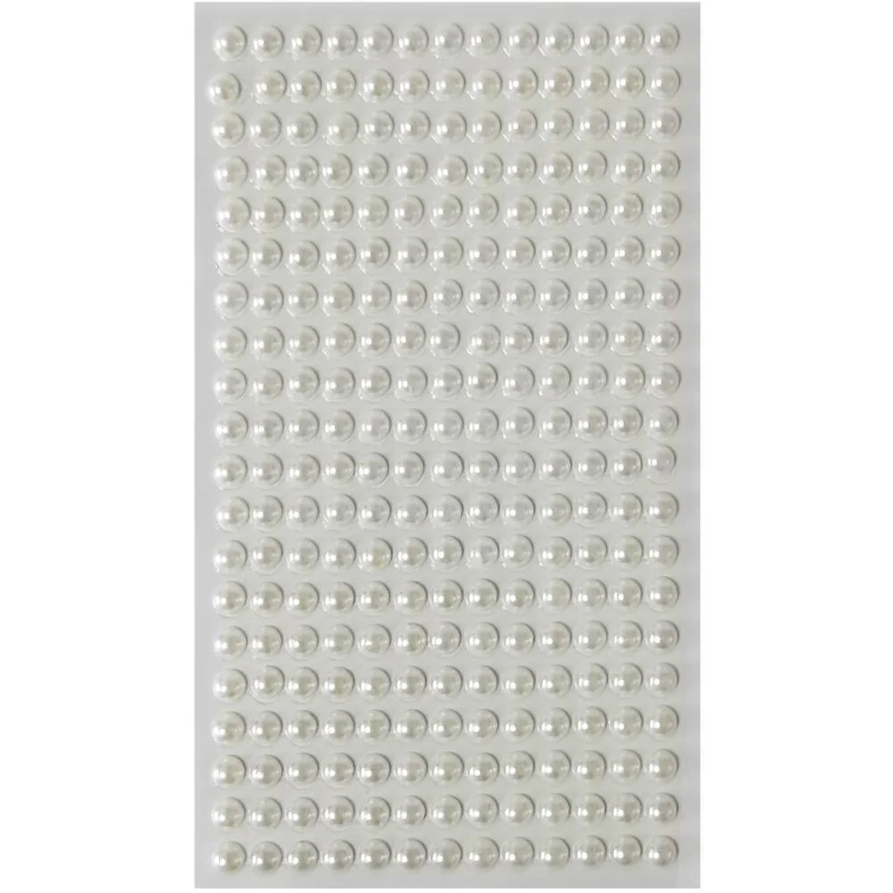 Pedraria 1/2 Perola 6Mm Perola Adesiva Make+ (Pct.c/12) - imagem 2