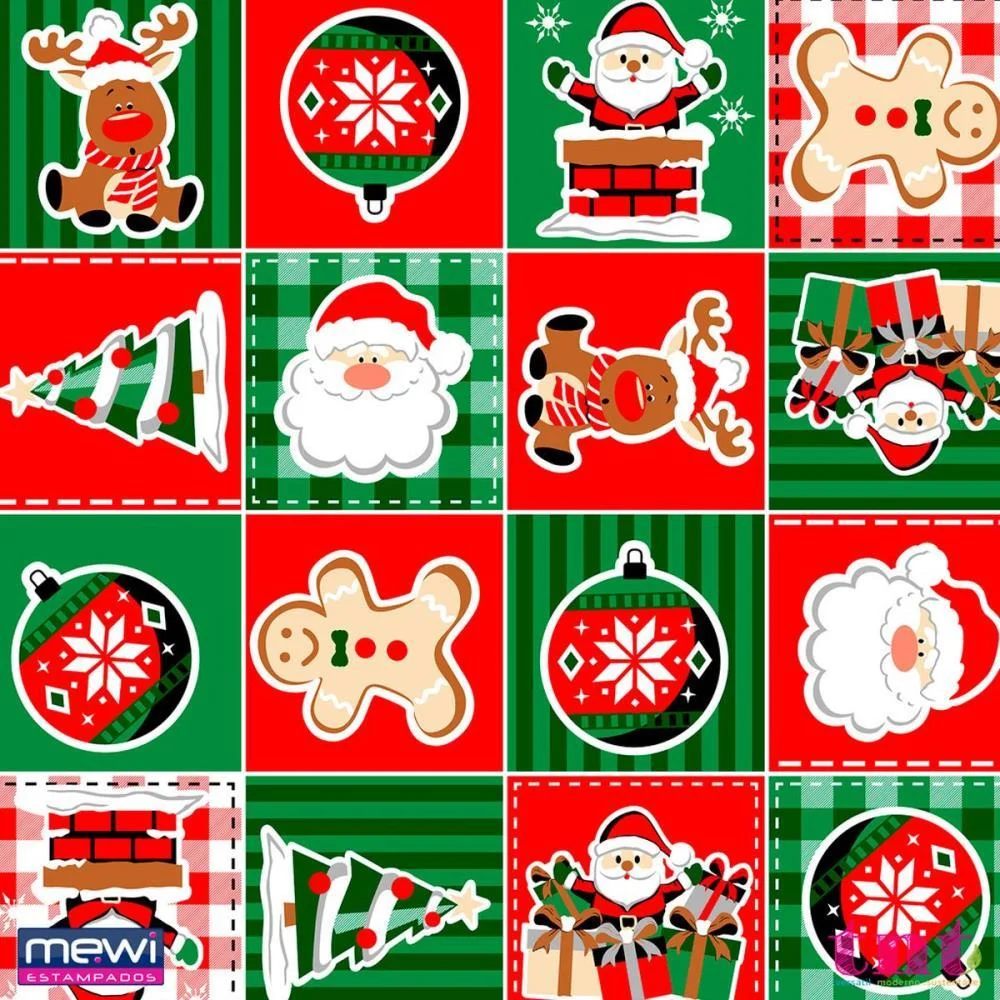 Tnt Estampado 1,40M 40G Natal Animado Mewi (Rl-25Mts) - imagem 2