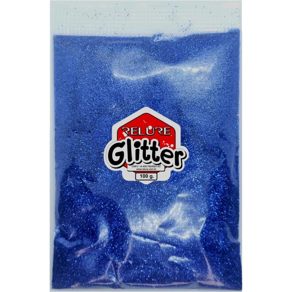 Glitter Pvc Azul Royal 100G. Honey (Unidade) - imagem 2