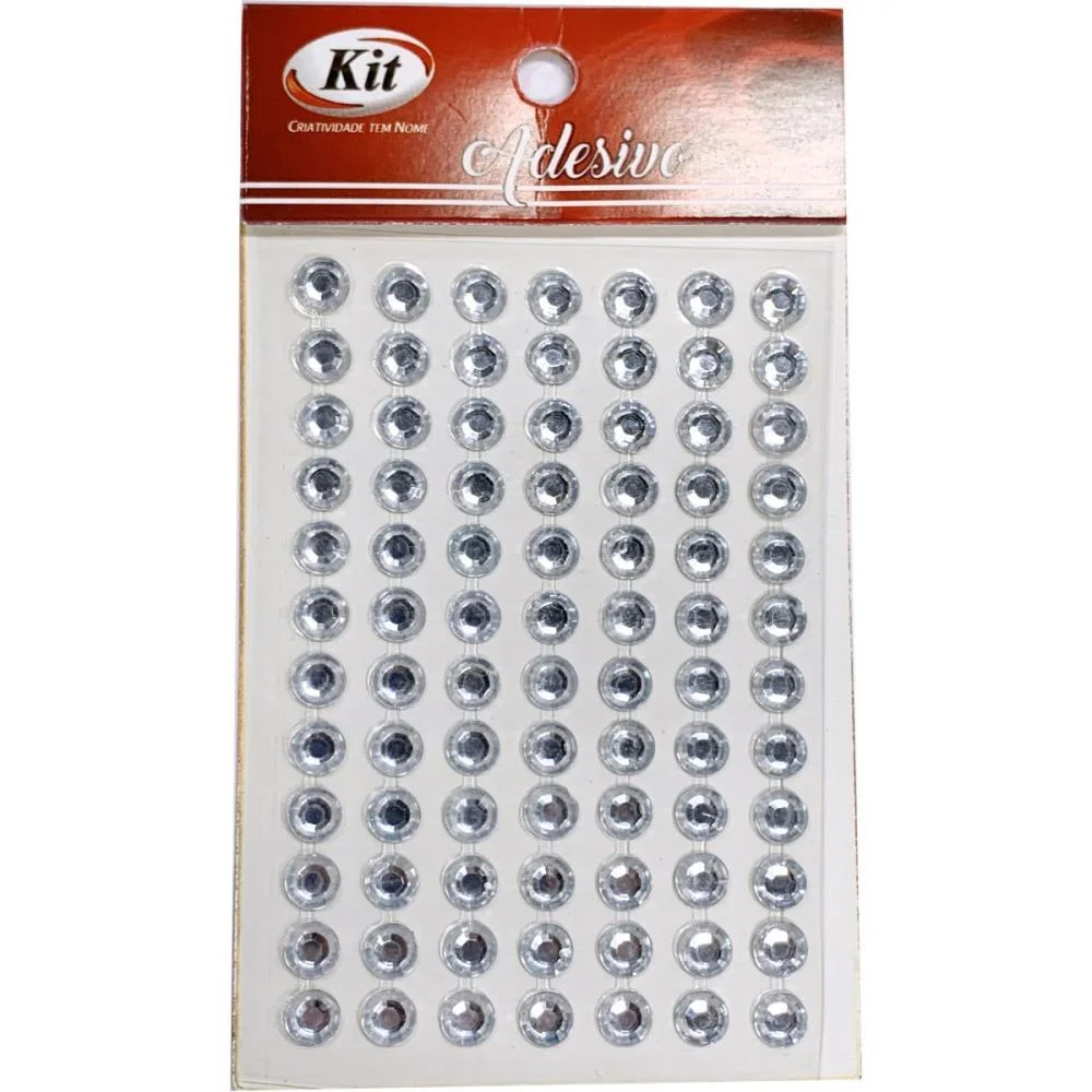 Pedraria Strass 6Mm Adesivo Cristal Kit (Pct.c/20) - imagem 3