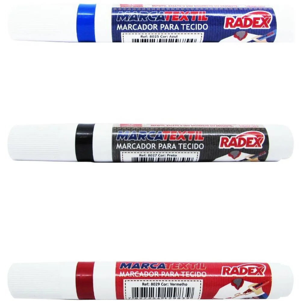 Caneta Para Tecido Marcatextil Azul Radex (Cx.c/10) - imagem 5
