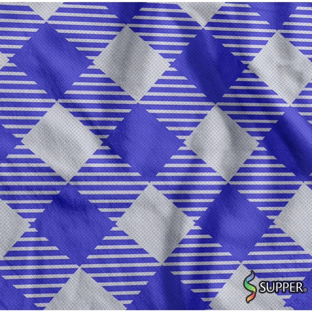 Tnt Estampado 1,40M 40G Xadrezao Branco/Azul Supper (Rl-25Mts) - imagem 2