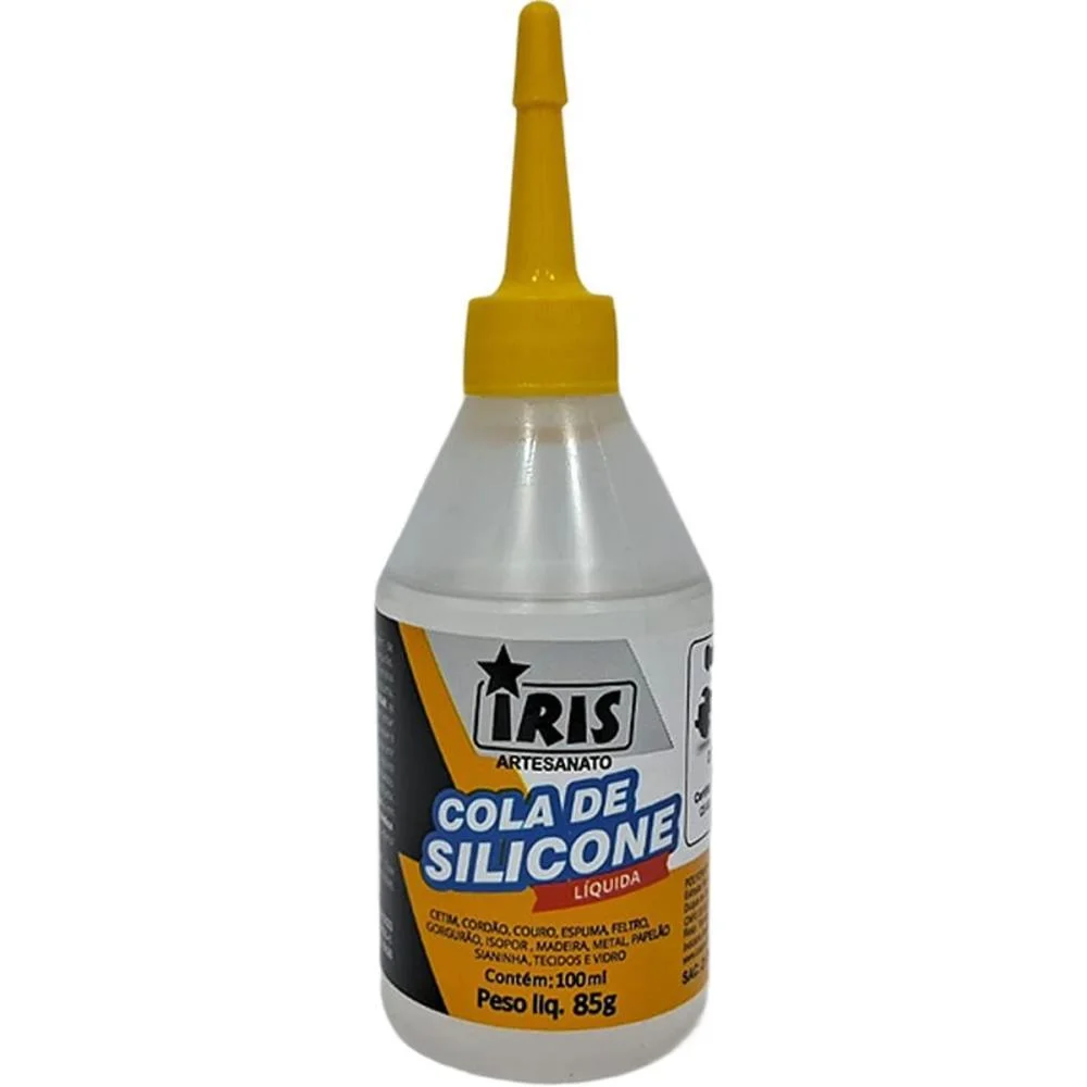 Cola Para Artesanato Silicone Liquido 100Ml. Iris (Pct.c/05) - imagem 3