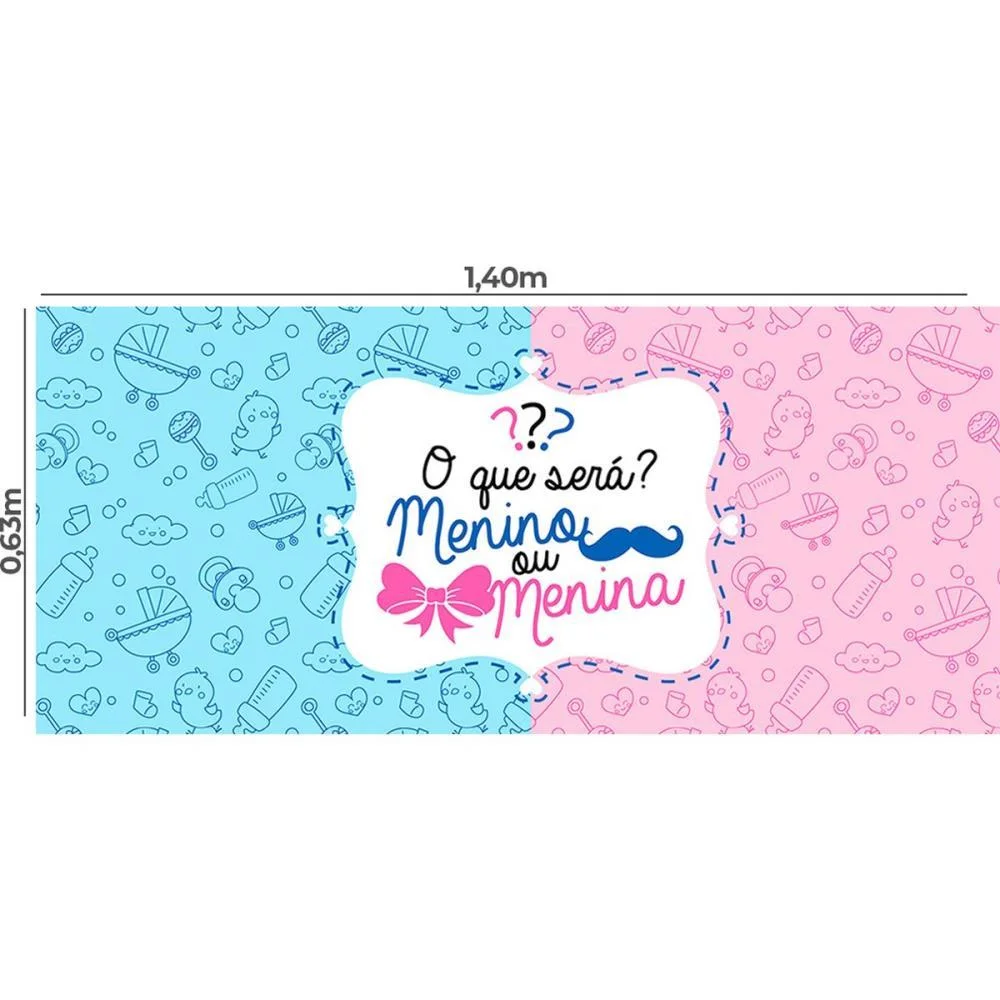 Tnt Estampado 1,40M 40G Painel Cha Revelacao 1,40X0,63 Mewi (Pct.c/25) - imagem 4