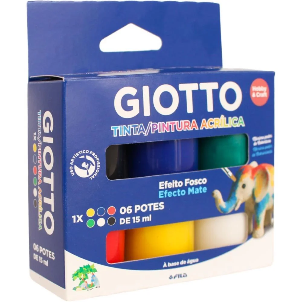 Tinta Acrilica Giotto 15Ml 06 Cores Canson (Unidade) - imagem 4